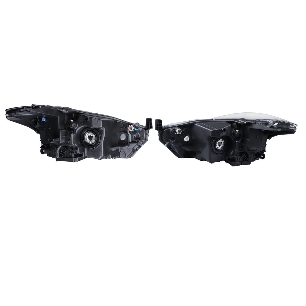 LH+RH Black LED & Halogen Headlights for Nissan Kicks (2018–2020)