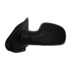 Replacement Black Gloss Driver Power Door Mirror w/o Memory w/o Heated Glass