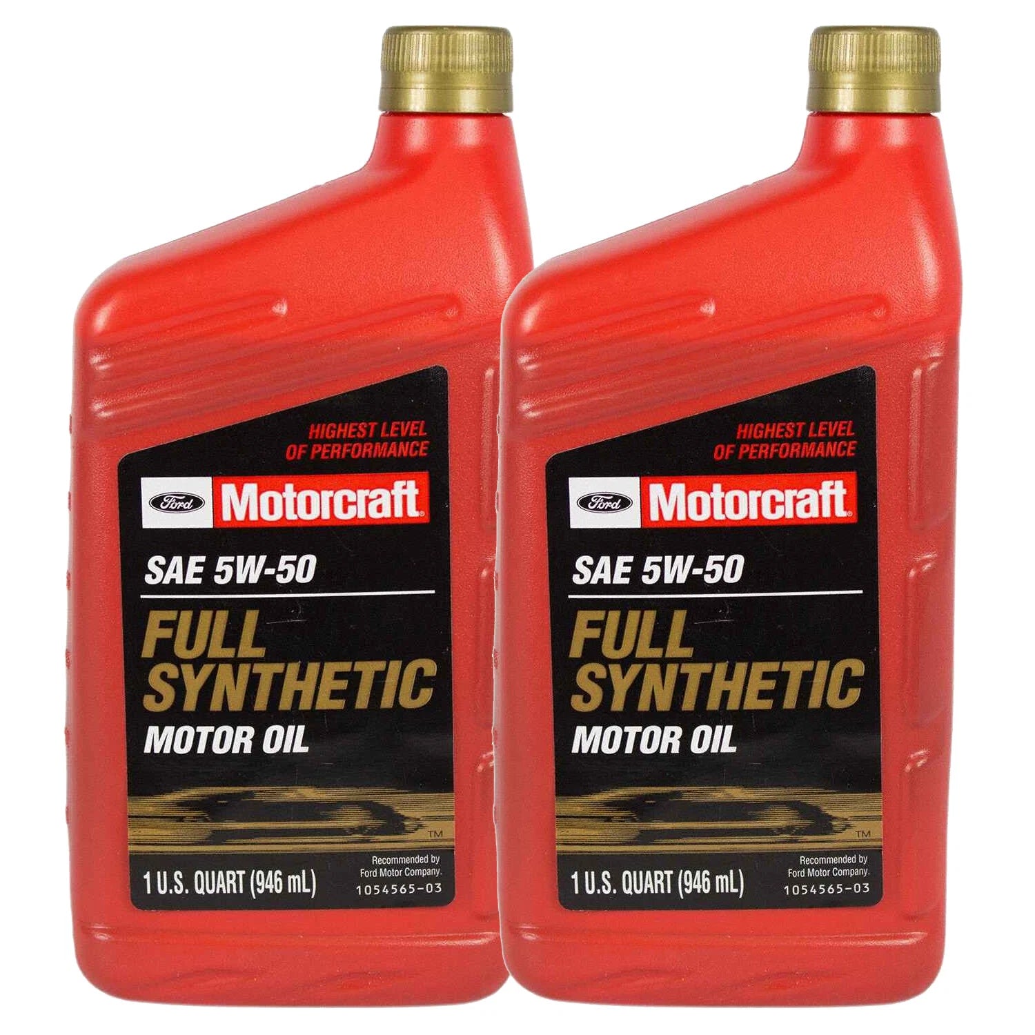 2X Motorcraft Full Synthetic Motor Oil SAE 5W-50 for