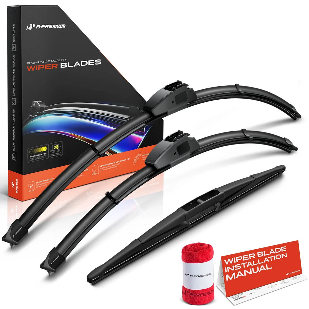 Set of 3 Windshield Wiper Blades for Honda Pilot (2023–2024)