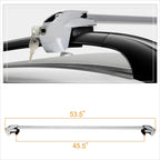 50" Aluminum Roof Rack Crossbar for Van/SUV (Adjustable, Lock Included)