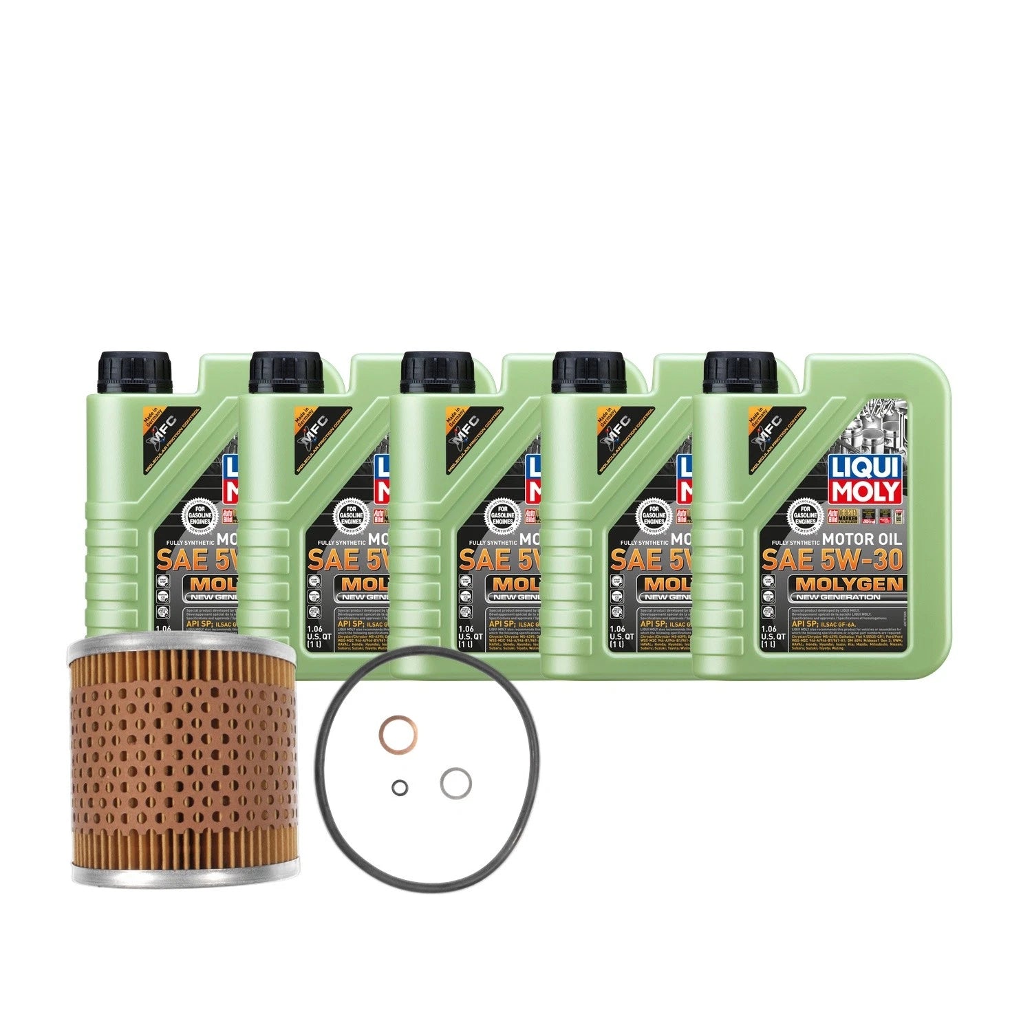 5L Liqui Moly Molygen 5W-30 Oil Change Kit for BMW 318i (1992–1998)