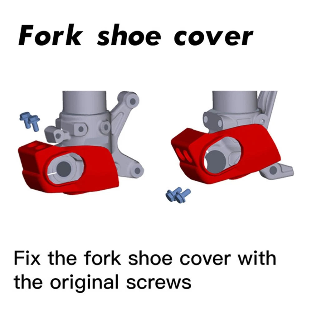Front Fork Shoe Cover Protector for Honda CRF250R/X CRF450R/X CRF250RX CRF450RX (2004–2023)