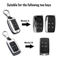 Jaguar Land Rover Key Fob Case Cover Shell Leather for Discovery Range Rover