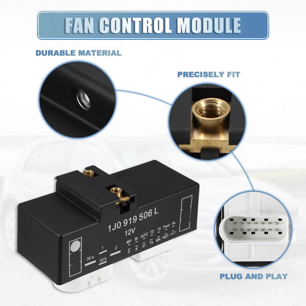 Radiator Fan Control Module for Volkswagen Golf (2008–2014) No. 1J0919506L