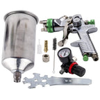 2.5mm HVLP Air Spray Gun Kit for Universal Use (Regulator Gauge Included)