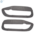 Set of 2 Black Leather Door Panel Inserts for Ford Mustang (2005–2009)