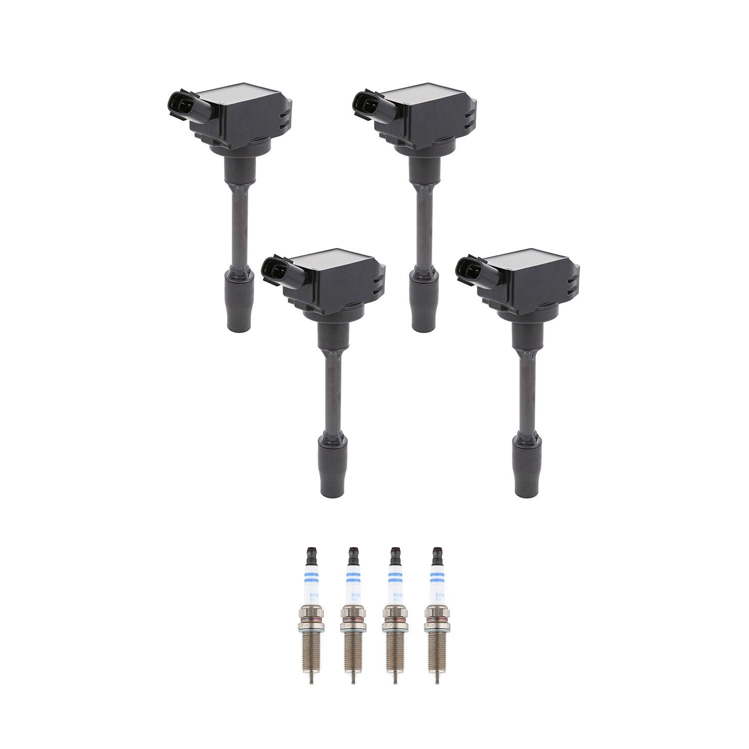 Set of 4 Ignition Coils & Spark Plugs for Toyota Camry RAV4 Sienna (L4)