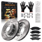 Front Brake Rotors & Pads Kit for GMC Acadia (2007–2017) D1169