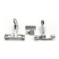 Chrome Knob Leaf Dominator Passenger Footboard for Harley Touring (1993–2019)