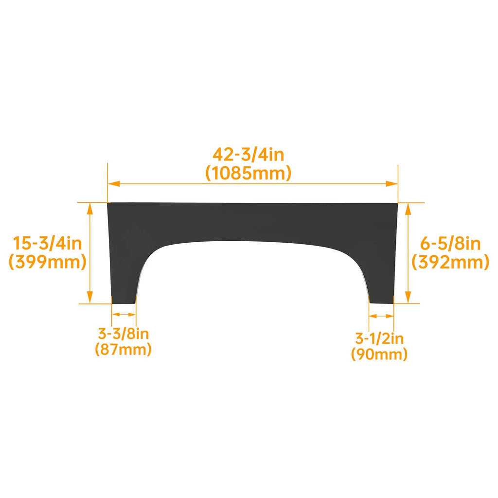 Set of 2 Rear Upper Wheel Arch Repair Panels for Chevy Silverado 1500 (2007–2014)
