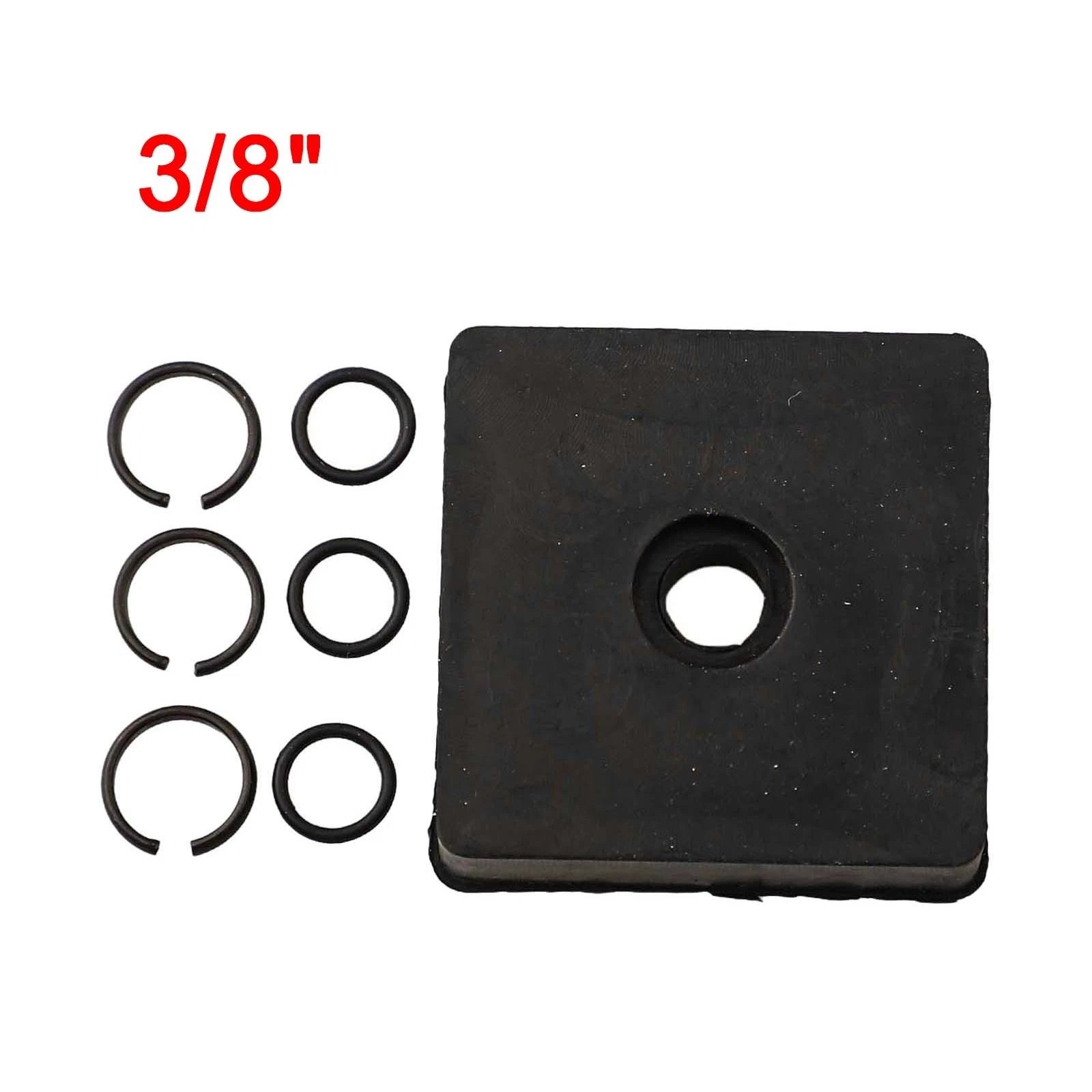 Set of 3 Retaining Ring Clips for 3/8 Wrench with O Ring Anvil Tool