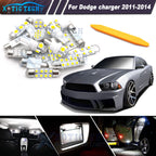 White LED Interior Lights Package Kit Tool for Dodge Charger (2011–2014)