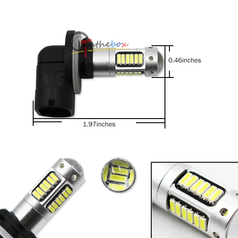 2X Super Bright 30-SMD LED Bulbs for Fog Driving Lights