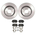 Brembo Rear Brake Kit with Low-Met Pads & Disc Rotors 288mm for Audi A4 Quattro (2005–2009)