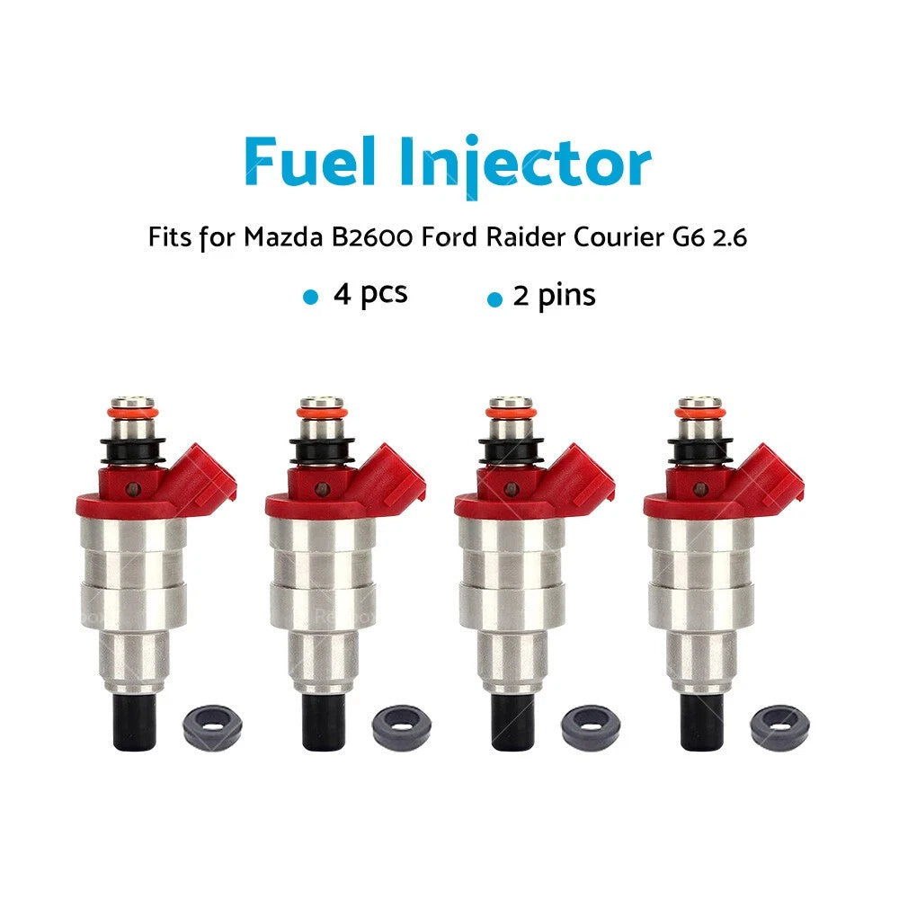 4X Fuel Injector for Mazda 3 6 B2600 MX-5 RX-8 Ford Raider 2.6L