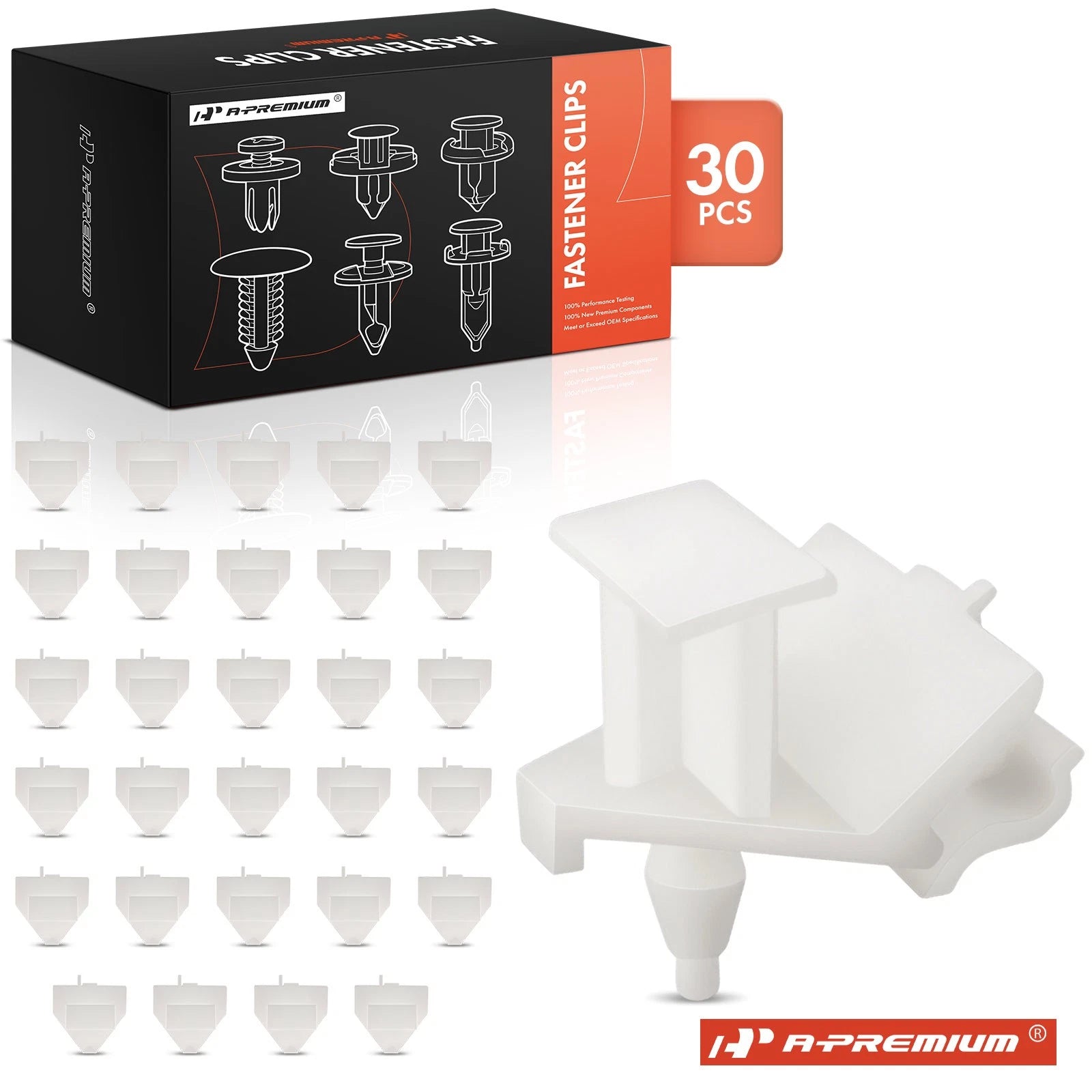 Set of 30 Door Sill & Wheel Housing Molding Clips for BMW 7 Series