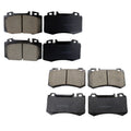Set of 4 Akebono Euro Ceramic Brake Pads for Mercedes-Benz C215 W220 RWD