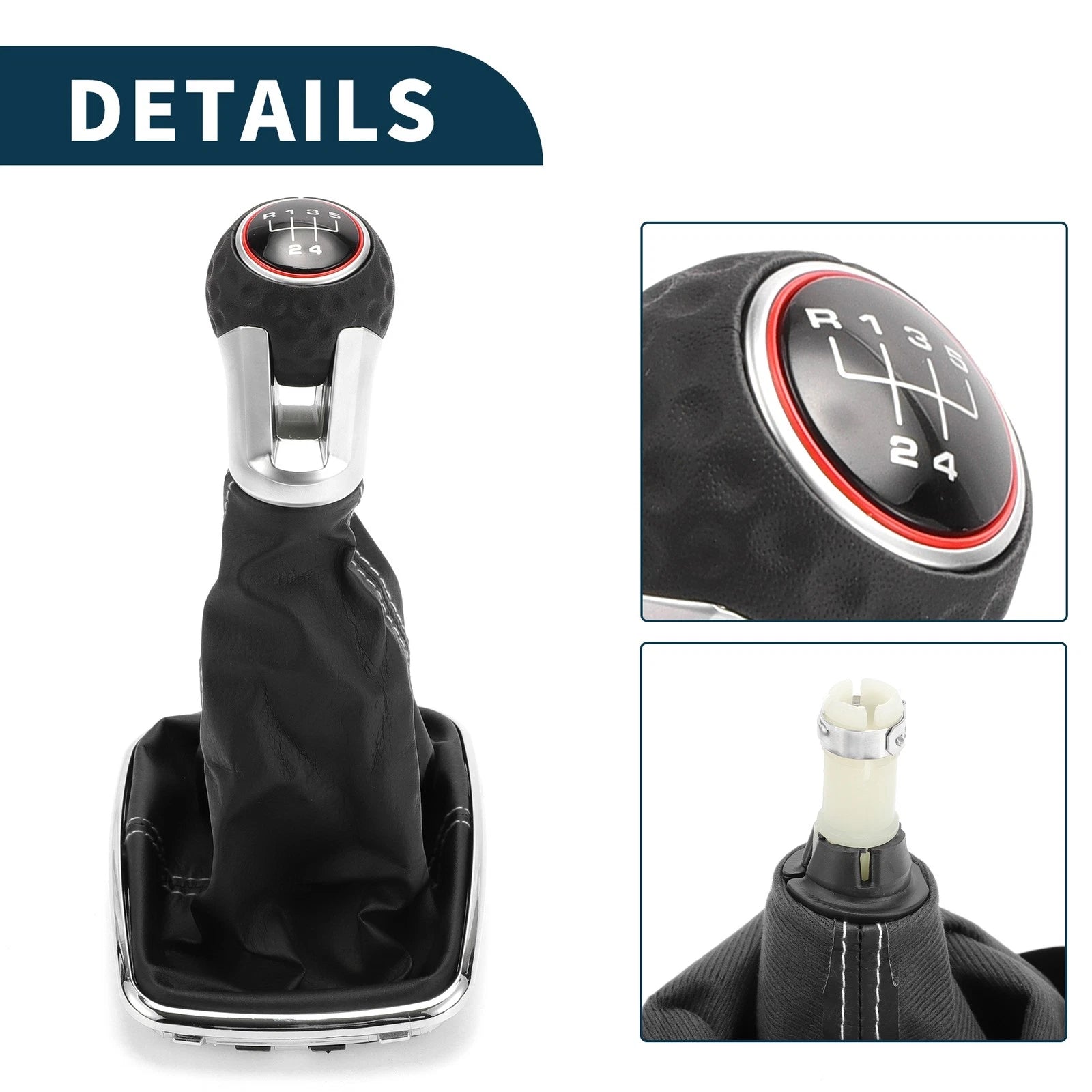 5 Speed Gear Shift Knob with Cover for Volkswagen Jetta Bora (1999–2004)