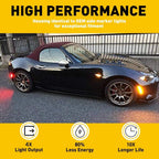 Set of 4 Smoked Lens LED Side Marker Lights for Mazda Miata MX-5 (2016–UP)