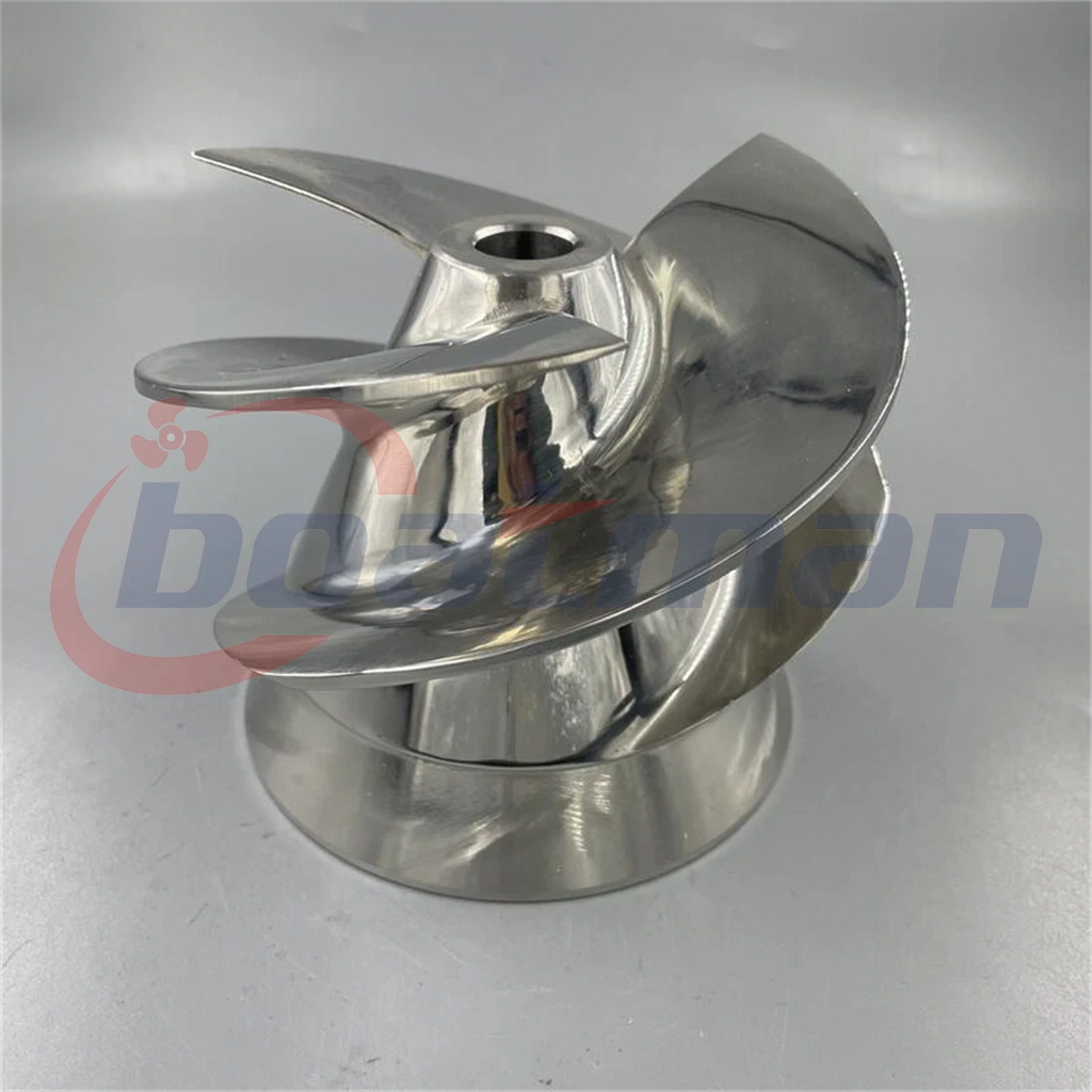 5 7/8" Stainless Steel Outboard Jet Impeller + Aluminum Flanged Liner