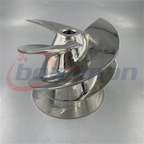 5 7/8" Stainless Steel Outboard Jet Impeller + Aluminum Flanged Liner