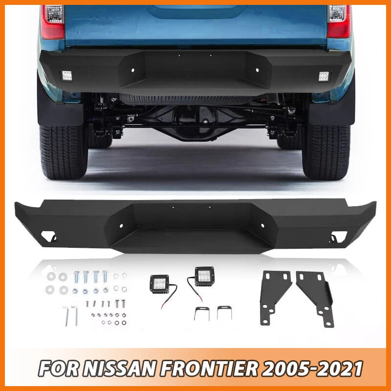 Rear Bumper Assembly for Nissan Frontier (2005–2021) - Powder Coated