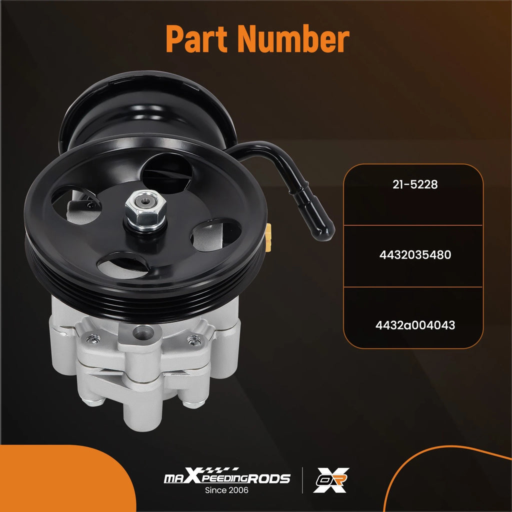 Power Steering Pump with Pulley & Reservoir for Toyota Tacoma 4Runner (1995–2004)