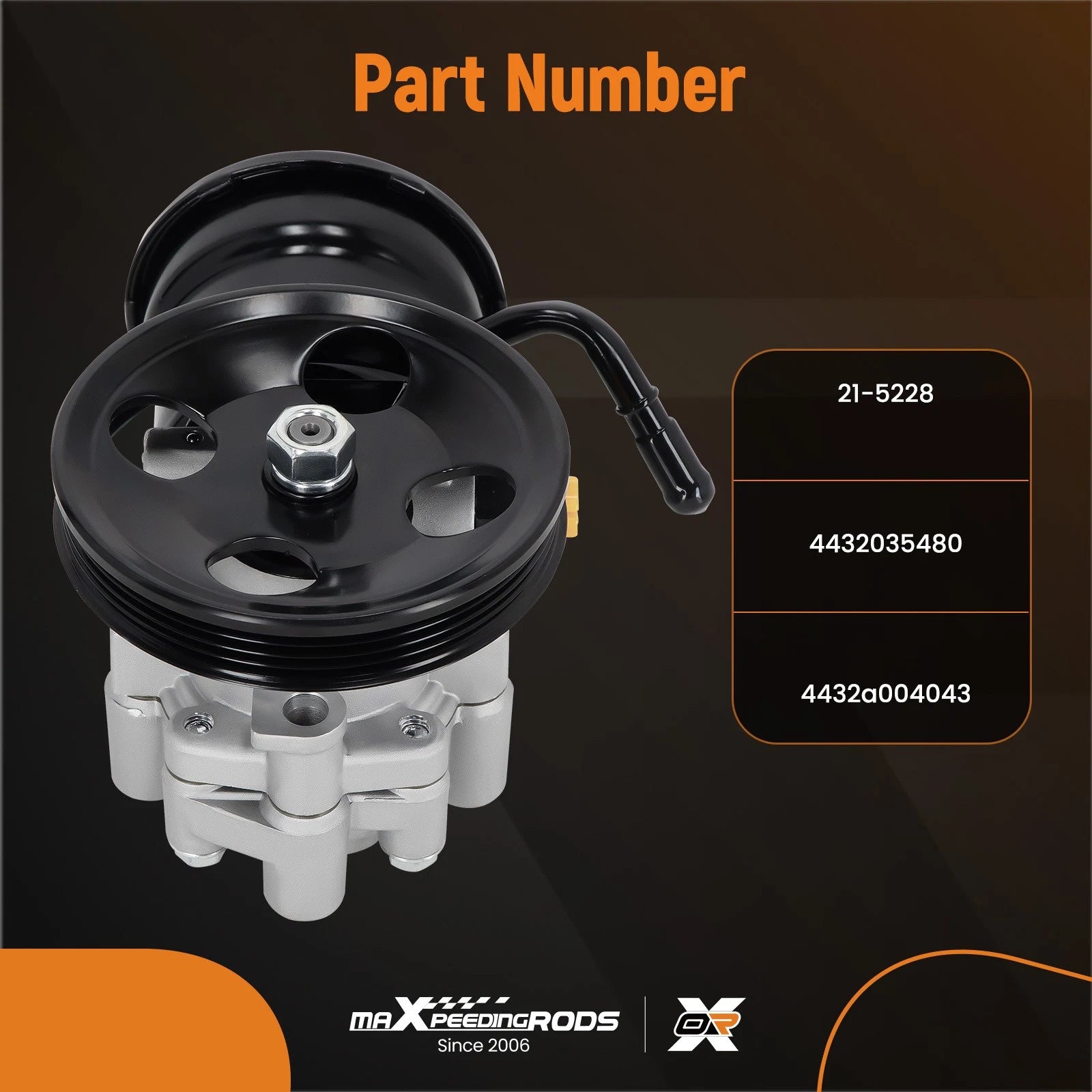 Power Steering Pump with Pulley & Reservoir for Toyota Tacoma 4Runner (1995–2004)