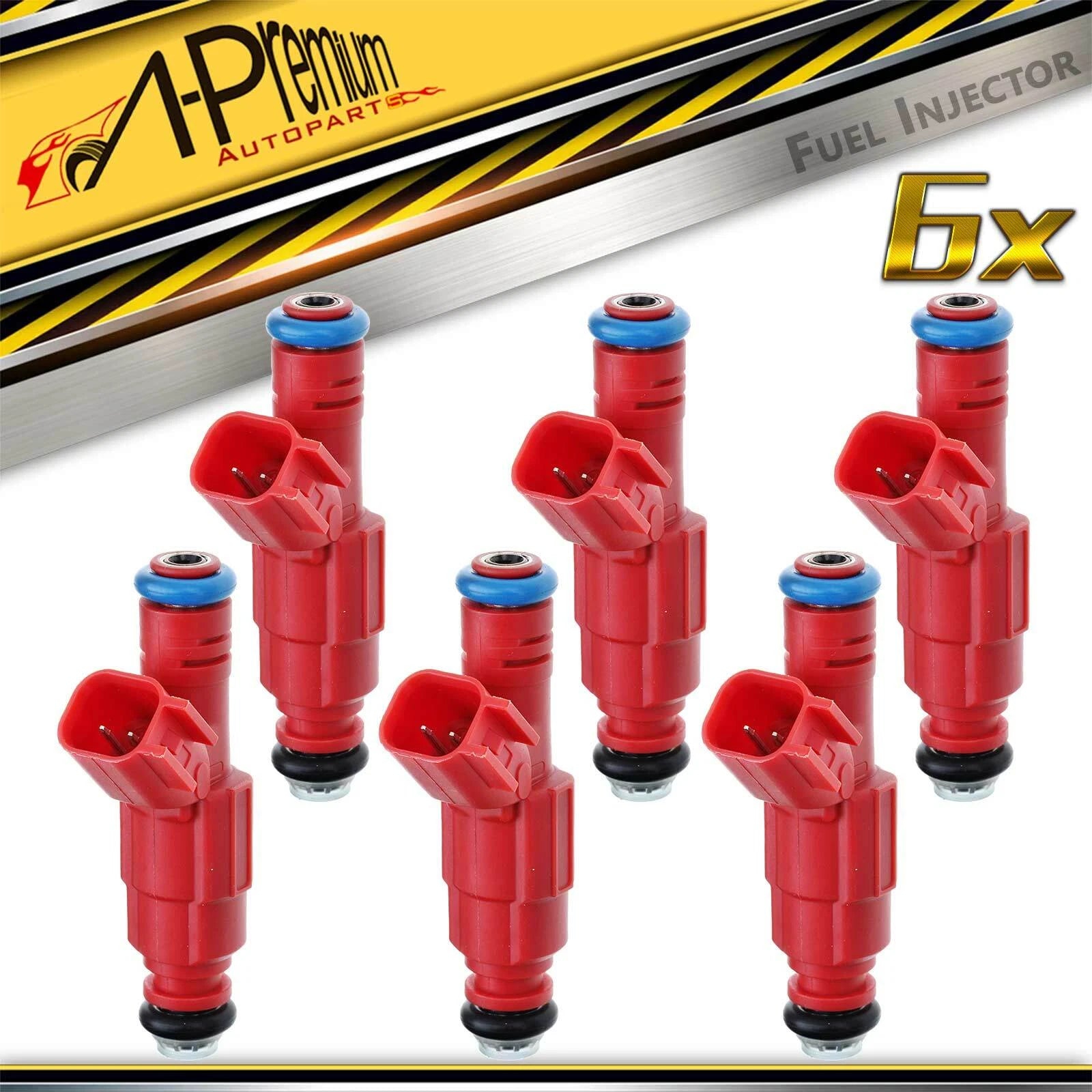 6x Fuel Injectors for Jeep Grand Cherokee (1999–2004) 4.0L