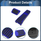 2Pcs Aluminum Alloy Foot Accelerator Pedal Covers for Universal Vehicles