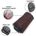 Red Cold Air Intake Pre-Filter Cone Cover for Universal Fit