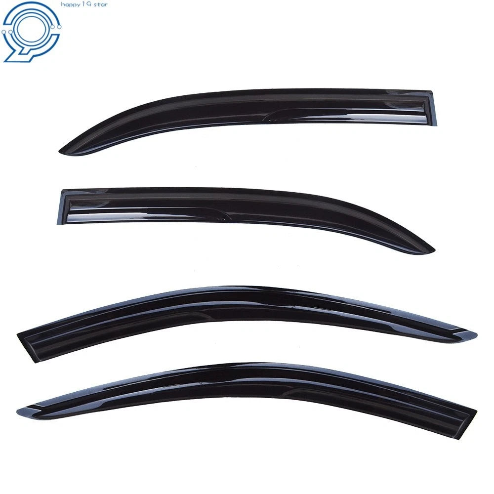 Set of 4 Window Visors for Toyota Corolla (2003–2008) Smoke Rain Guards