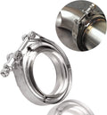 4x V-band Clamp for Exhaust Downpipe (Stainless Steel, 4" Inch)