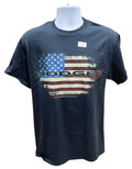 American Flag Black T-Shirt for Dodge Weathered (Mens)