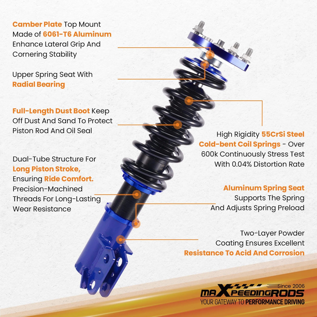 Adjustable Coilover Kit for Ford Mustang (1994-2004)