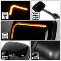 L-Shape LED Sequential Turn Signal Hood Mirrors for Freightliner Cascadia (2008–2017)