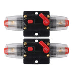 2 x Circuit Breaker 30A Resettable Fuse for Car & Marine Applications