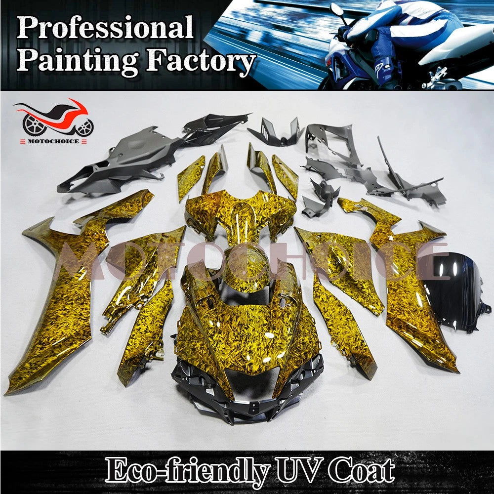 Gold Forged Carbon Fiber Bodywork Fairing Kit for Yamaha YZF R1 R1M