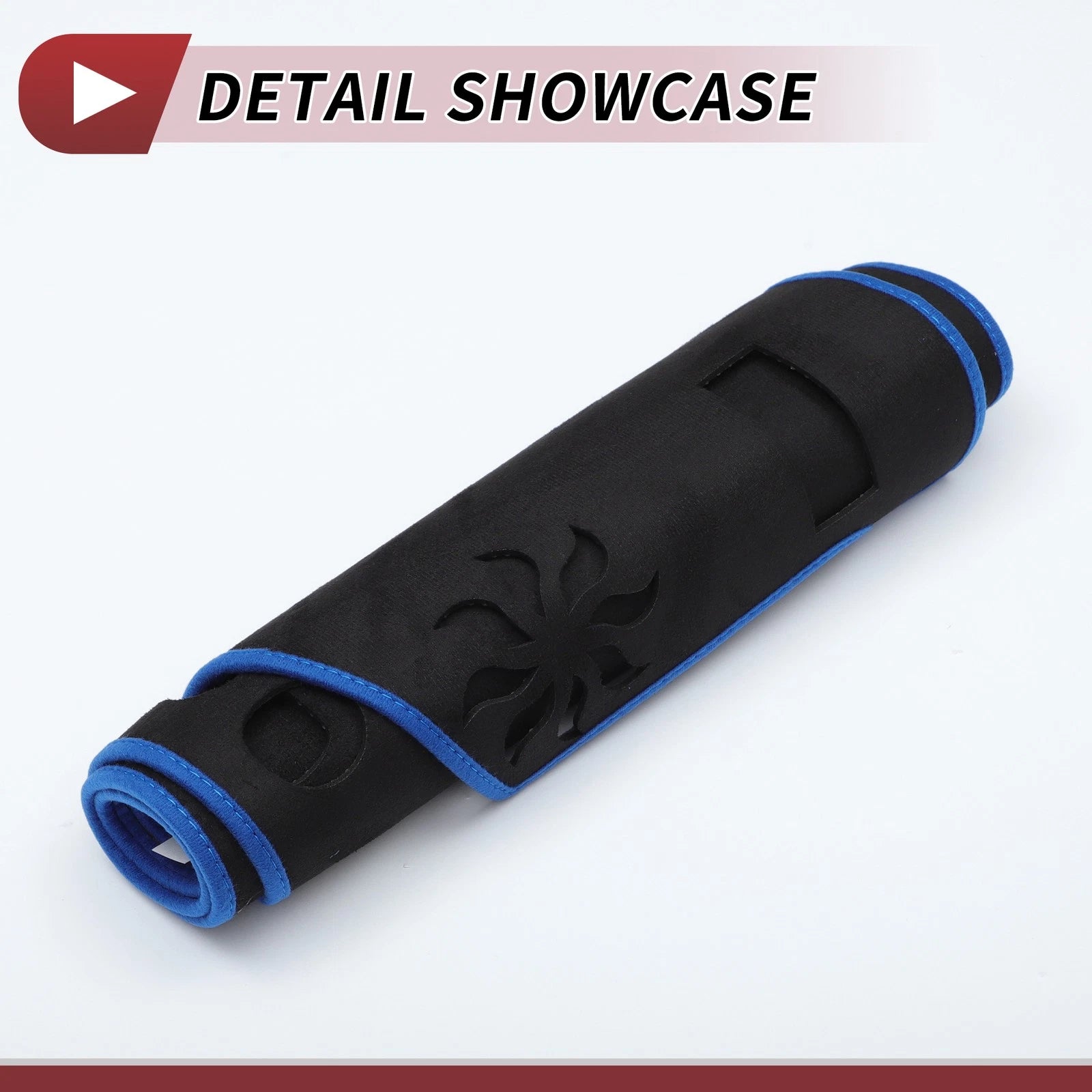 Dashboard Cover Mat for Toyota RAV4 (2019–2021) Sun Protector Black Blue