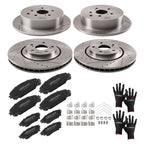 Brake Rotors and Pads Kit for Toyota Sienna Highlander/RX350 RX450h (2004–2023)