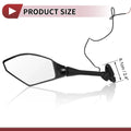 Set of 2 Motorcycle Rear View Mirrors for Honda CBR600RR (2003-2014)