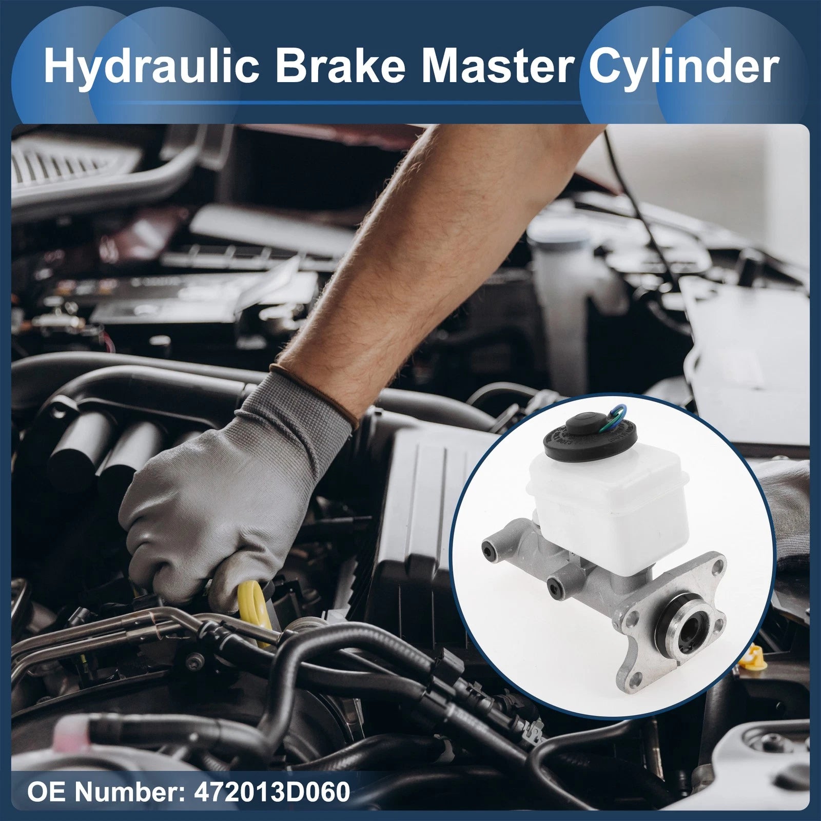 Brake Master Cylinder with Reservoir No. 472013D060 for Toyota Hilux (1988–1998)