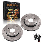 Front Vented Brake Rotors Set of 2 for Jeep Wrangler (2007–2018)