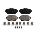 Set of 4 Advics Rear Ceramic Disc Brake Pads for Toyota Corolla Lexus RC300 (2014–2020)