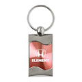 Pink Rectangular Wave Keychain - Officially Licensed for Honda Element