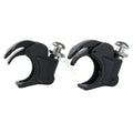 Set of 2 Black 41mm Windshield Clamps for Harley Softail (1988–2013)