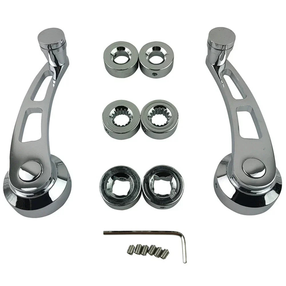 4-1/4" Chrome Billet Aluminum Window Crank Handle for Chevy Ford Buick Chrysler