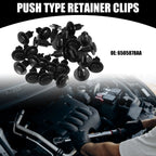 25 Pcs Door Panel Clips No. 6505878AA for Dodge Ram 1500 (2001) Black