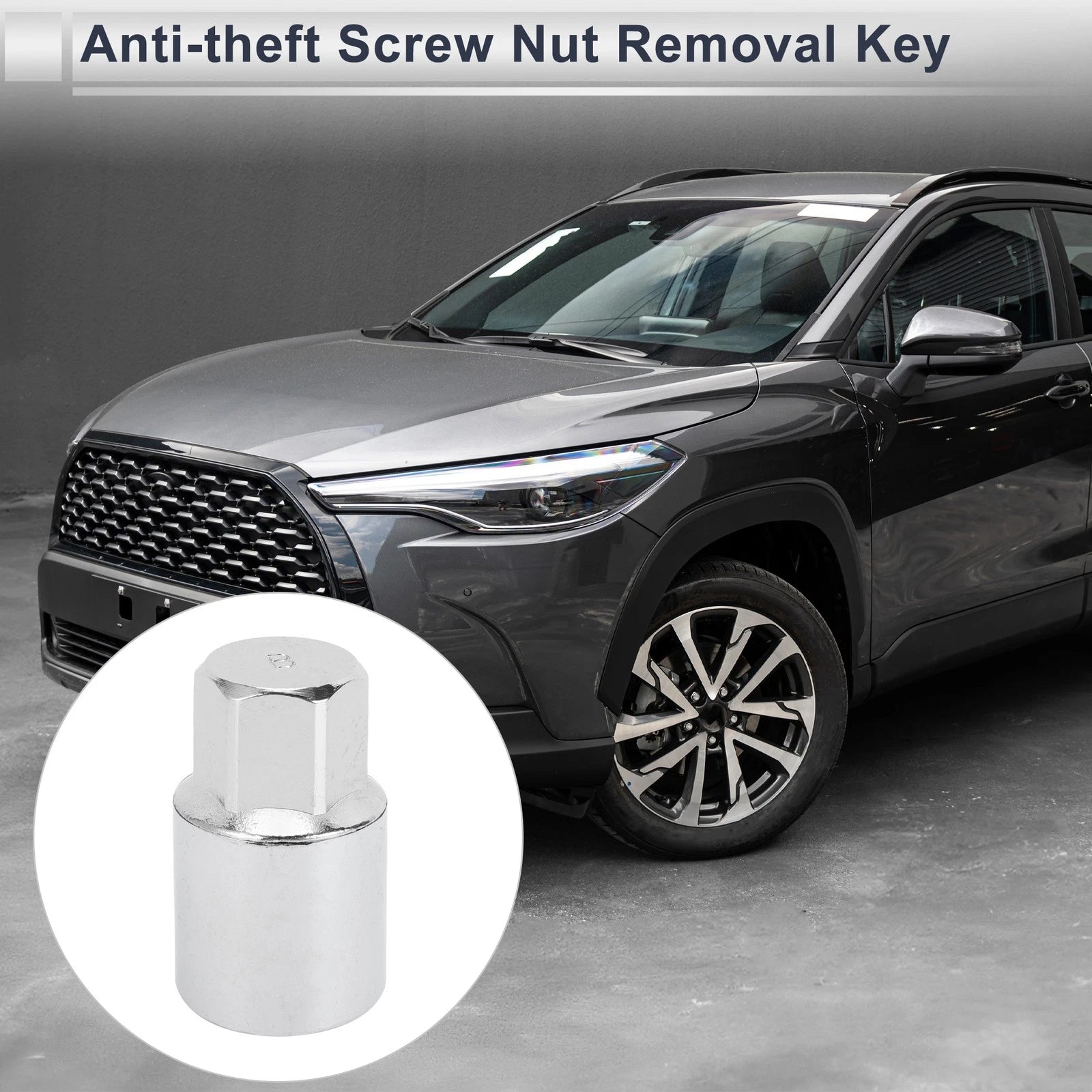 Type B Wheel Lock Lugnut Antitheft Key Socket for Toyota 